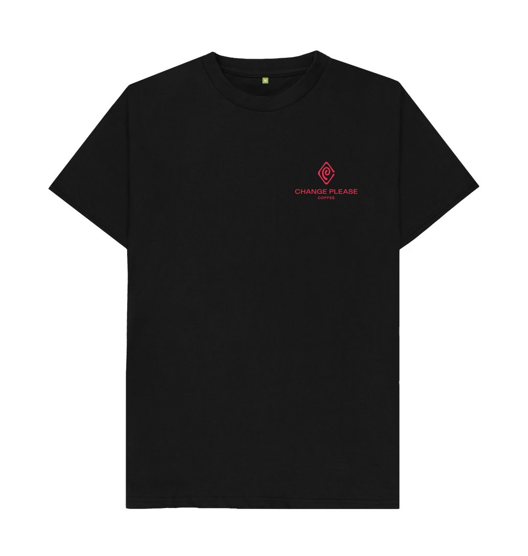 Change Please Organic Cotton T-Shirt - Logo - Black