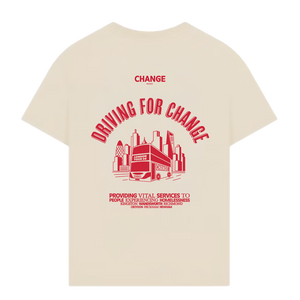 Driving for Change - Oversized Oat T-Shirt