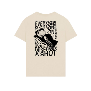 Everyone Deserves a Shot - Oversized Oat T-Shirt
