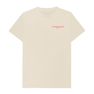 Oat Change Please Word Mark Cream T-shirt