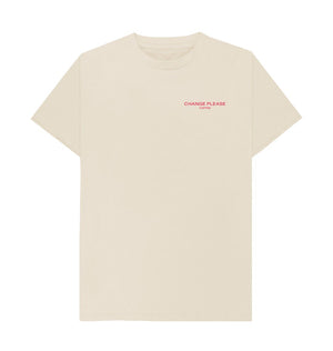 Oat Change Please Word Mark Cream T-shirt